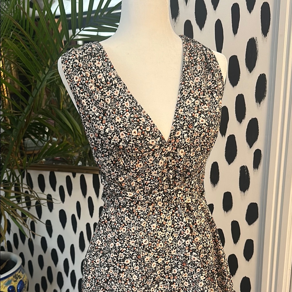 *SOLD* Free People Black and White Sleeveless Mini Sundress